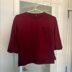Women's Burgundy Top
